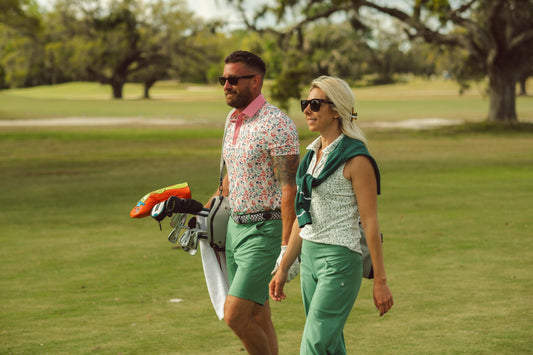 Glam Hints spring golf gear men and women golf polo, golf pants, golf shorts and golf gear