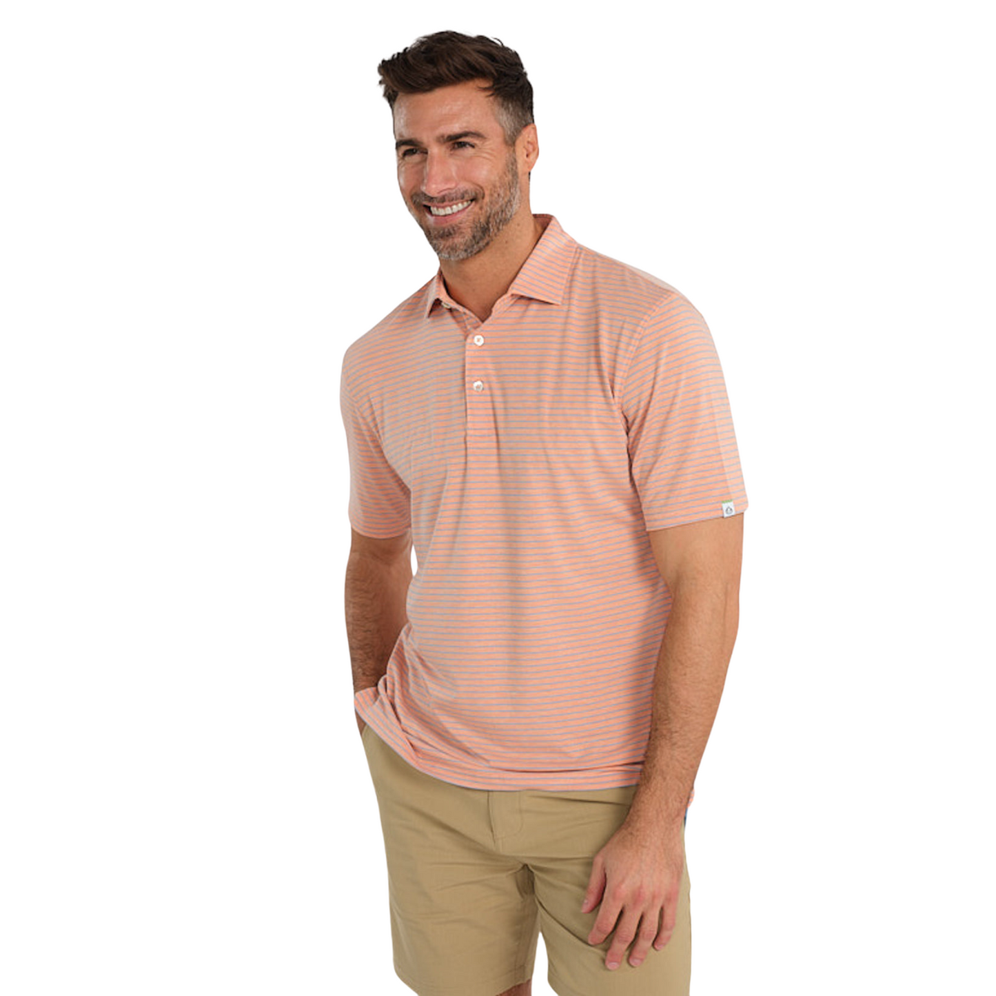Cloud Lightweight Polo Brookline Stripe