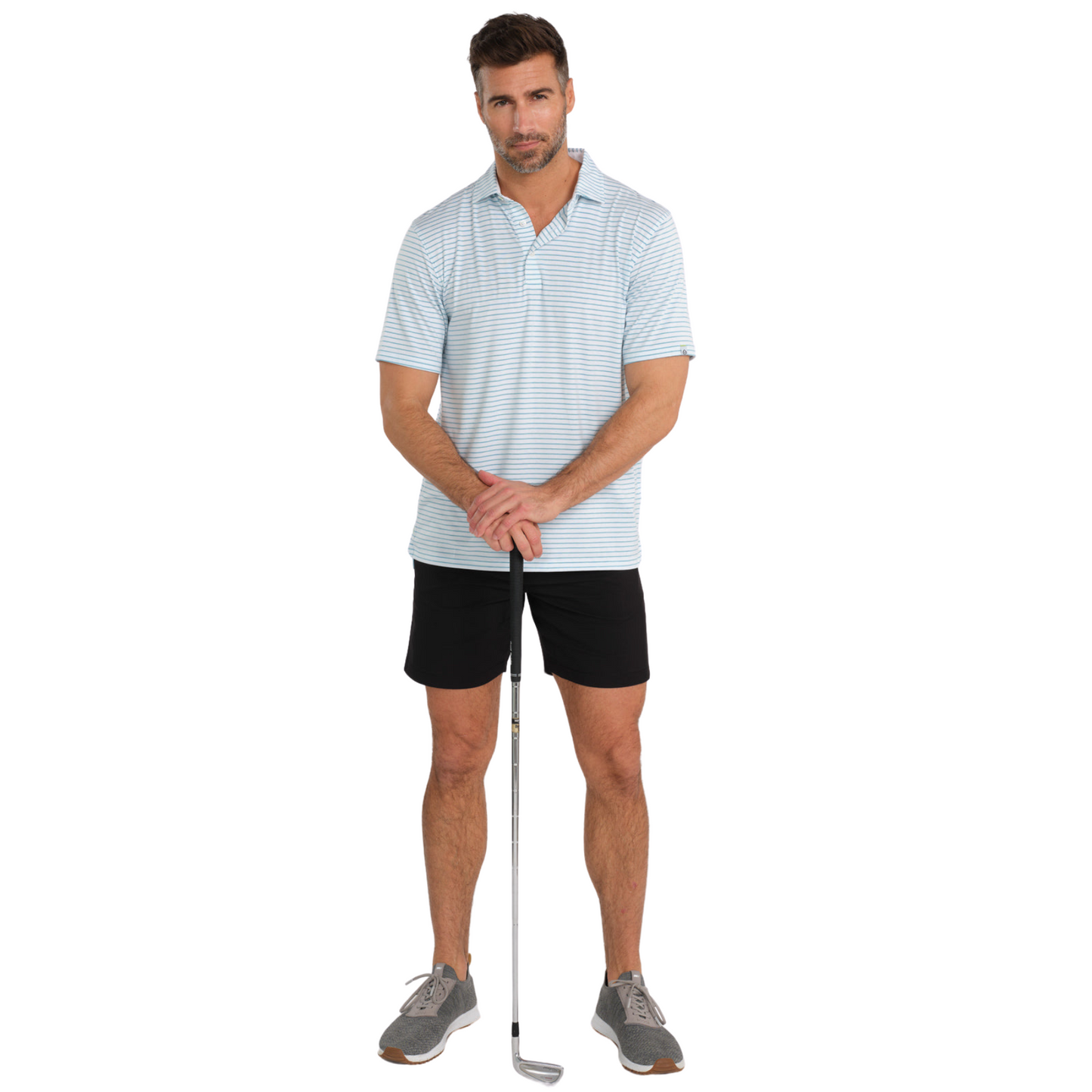 Cloud Lightweight Polo Brookline Stripe
