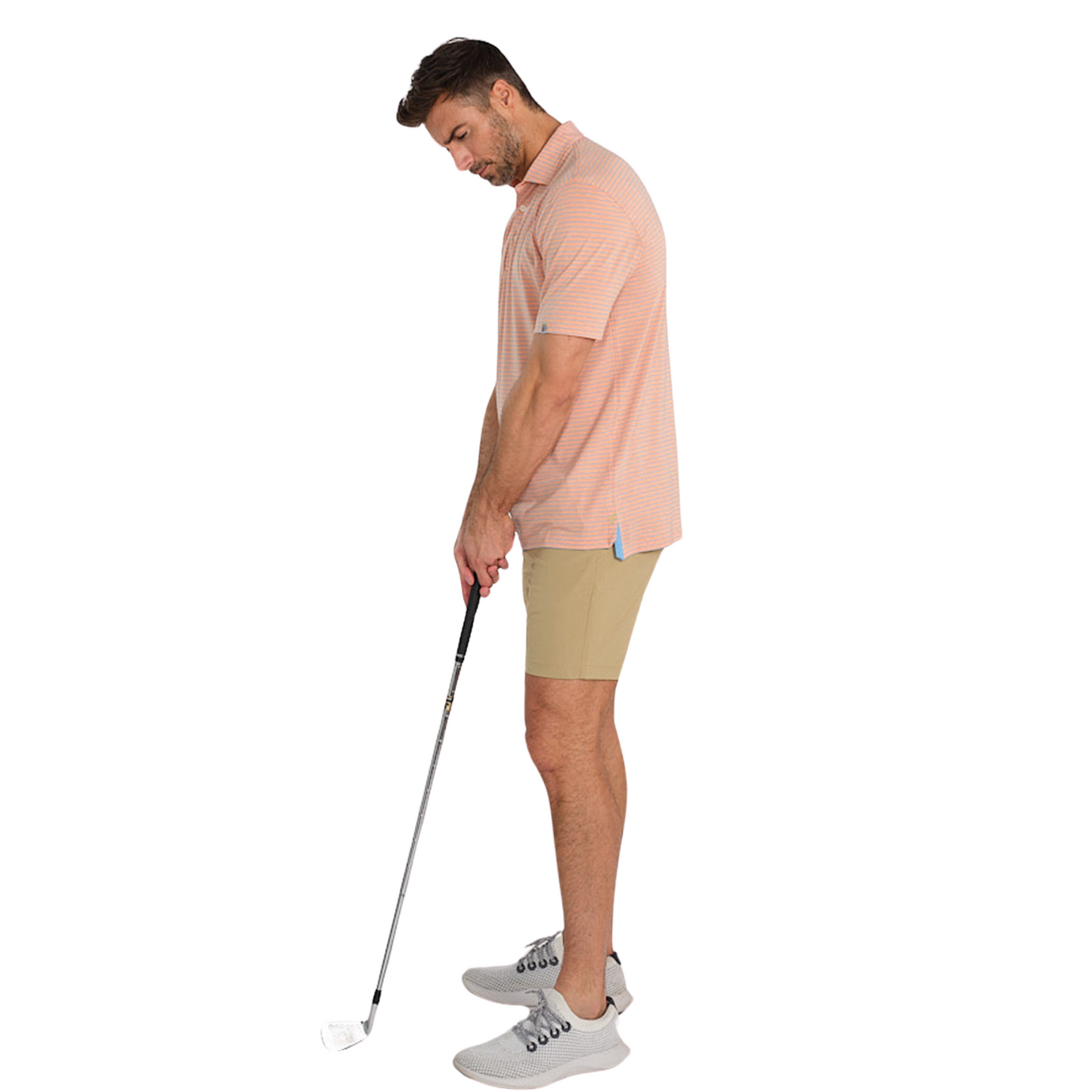 Cloud Lightweight Polo Brookline Stripe