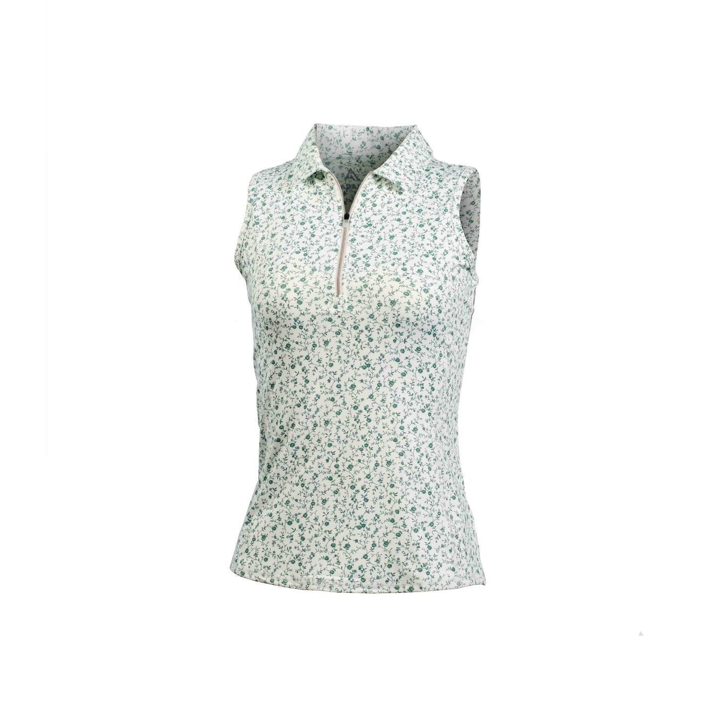 Kaia Sleeveless Zip-up Polo