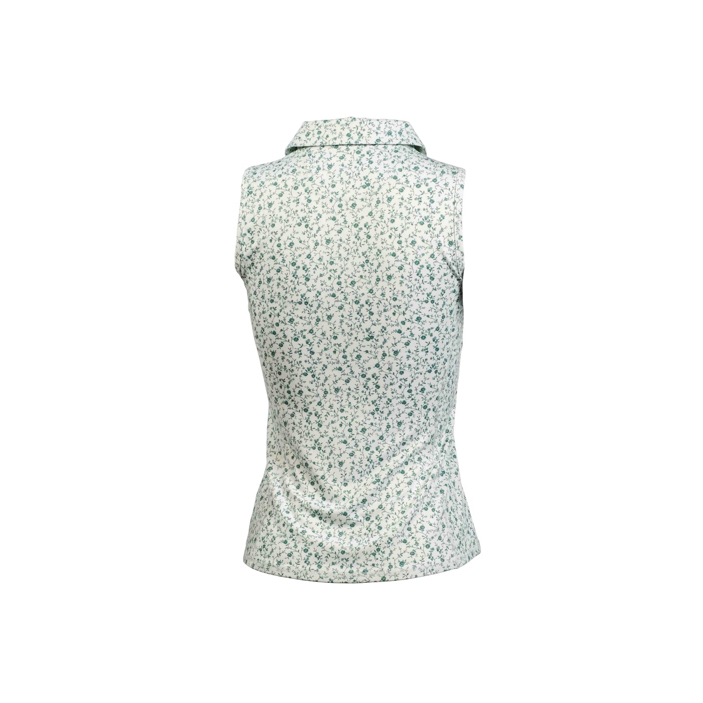 Kaia Sleeveless Zip-up Polo