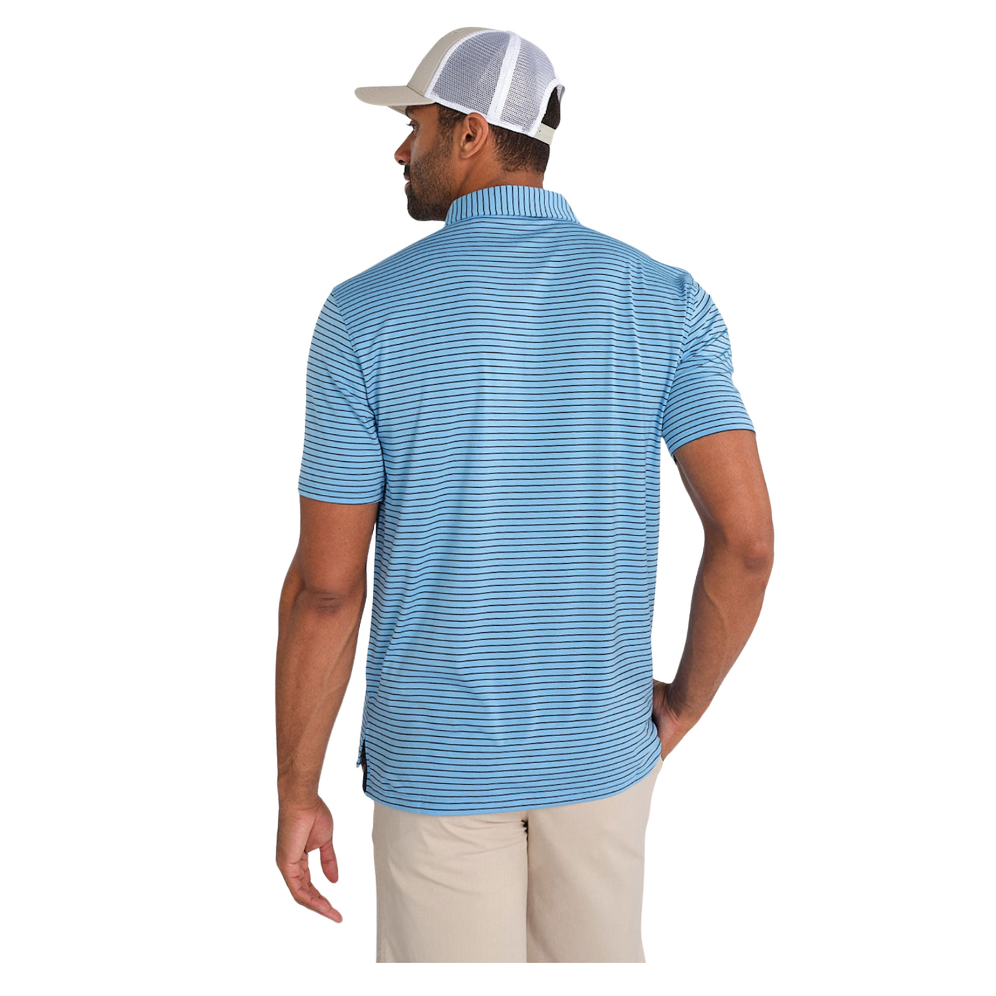 Cloud Lightweight Polo Brookline Stripe