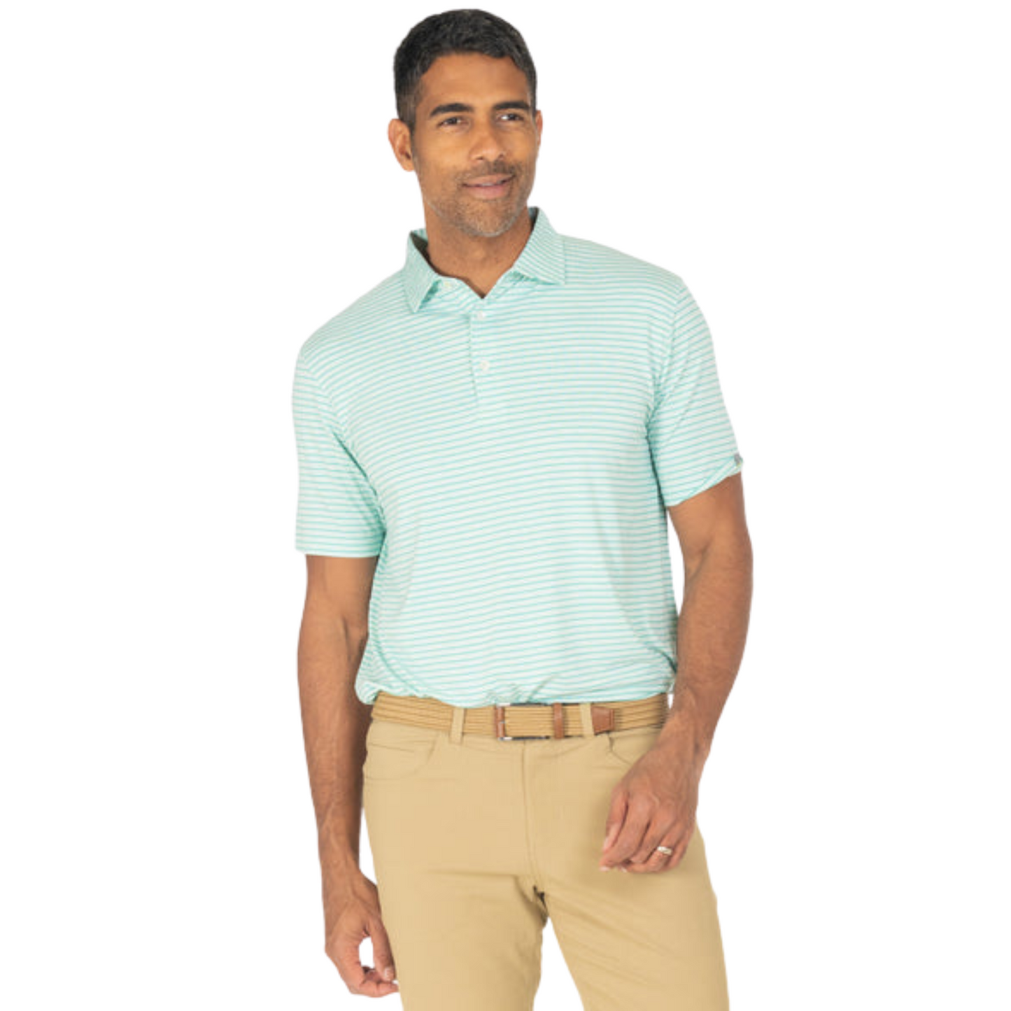 Cloud Lightweight Polo Brookline Stripe