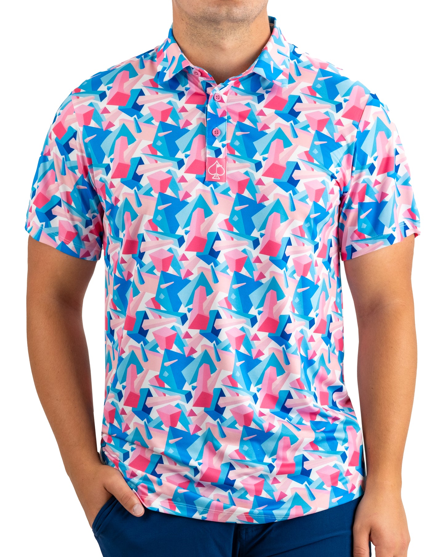 Pins and Aces Floating Geo Polo