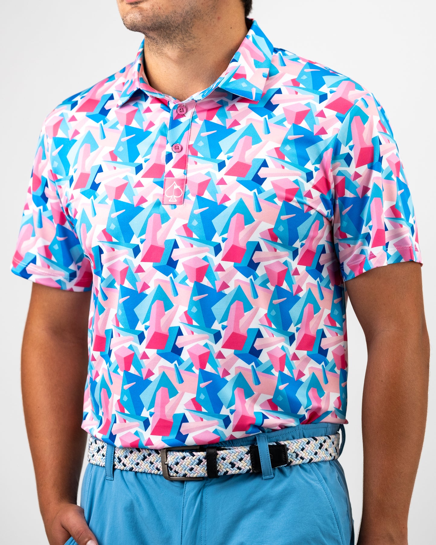 Pins and Aces Floating Geo Polo