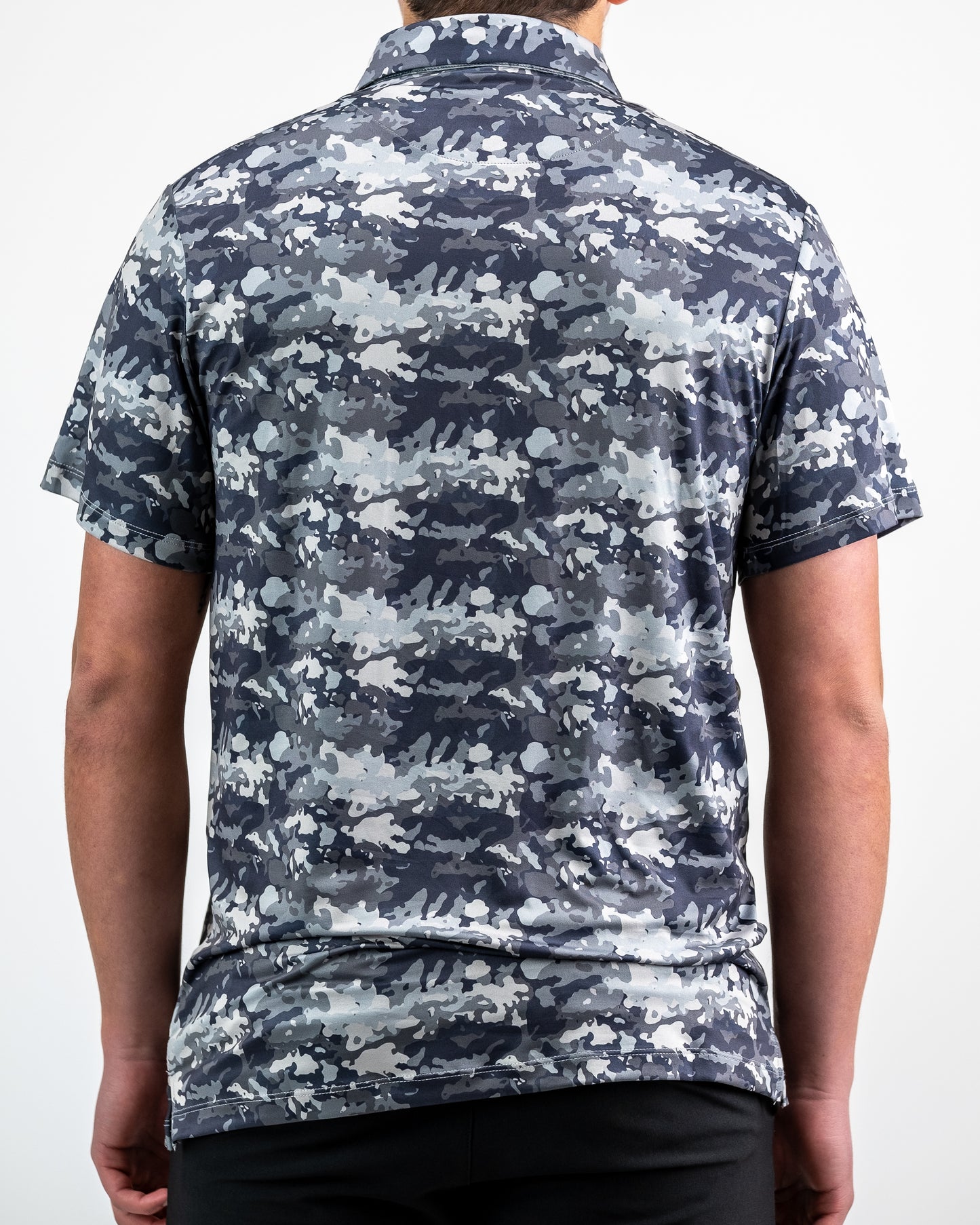 Pins and Aces Grey Camo Polo
