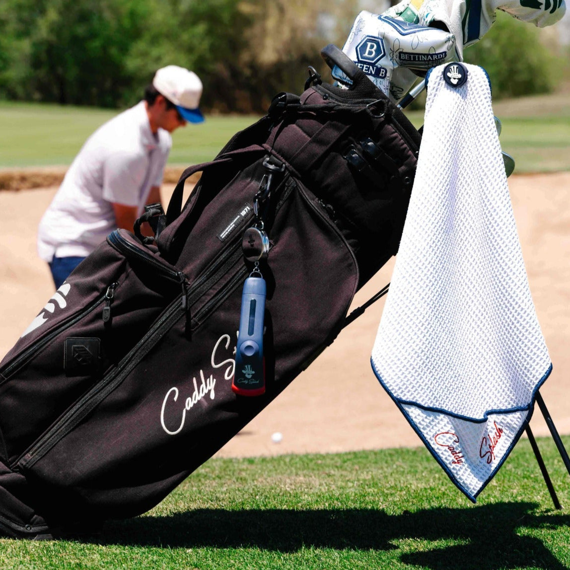 USA Golf Pocket Mag Towel + Golf Club Water Brush Pro Bundle