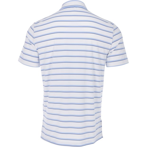 RLX lightweight Wide Multi Stripe Polo - Pure White Multi