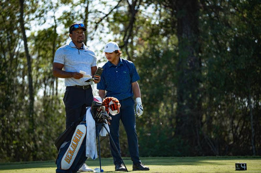 Tiger and Charlie Woods - Sun Day Red