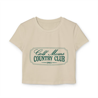 Golf Moms Country Club Cropped T-Shirt