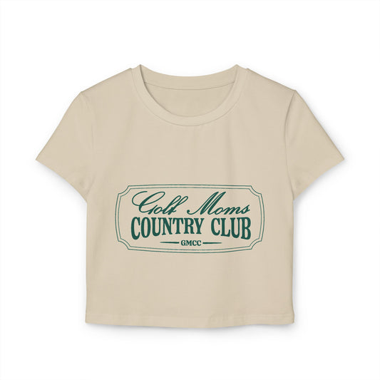 Golf Moms Country Club Cropped T-Shirt