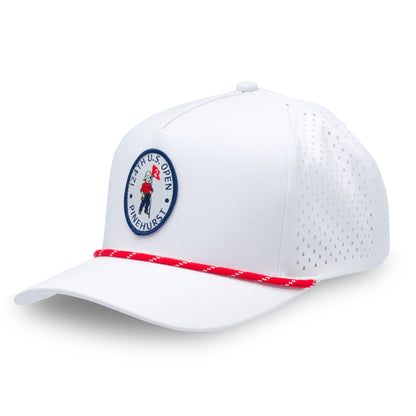 124th U.S. Open Performance Rope Hat - White / Red