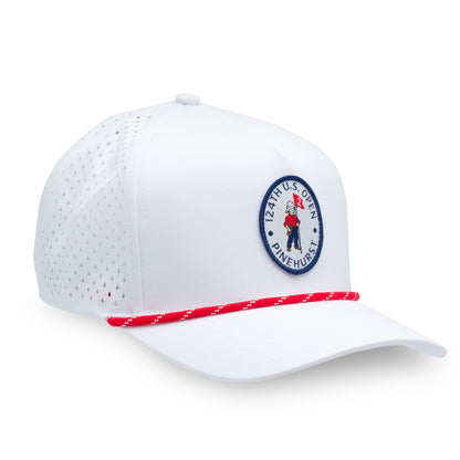 124th U.S. Open Performance Rope Hat - White / Red
