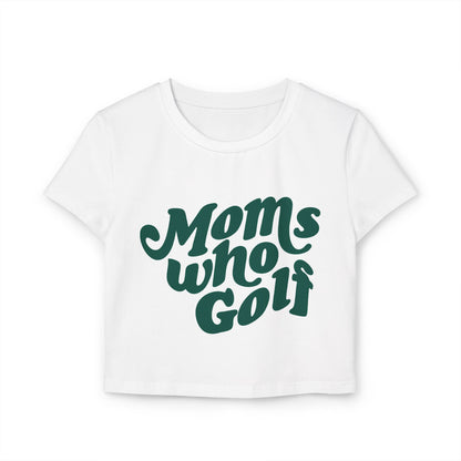 Moms Who Golf Cropped T-Shirt