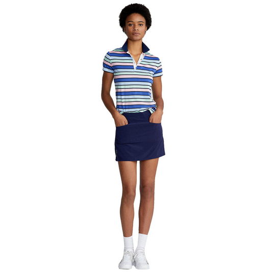 RLX Ralph Lauren Printed Airflow Jersey Liberty Blue Womens Golf Polo