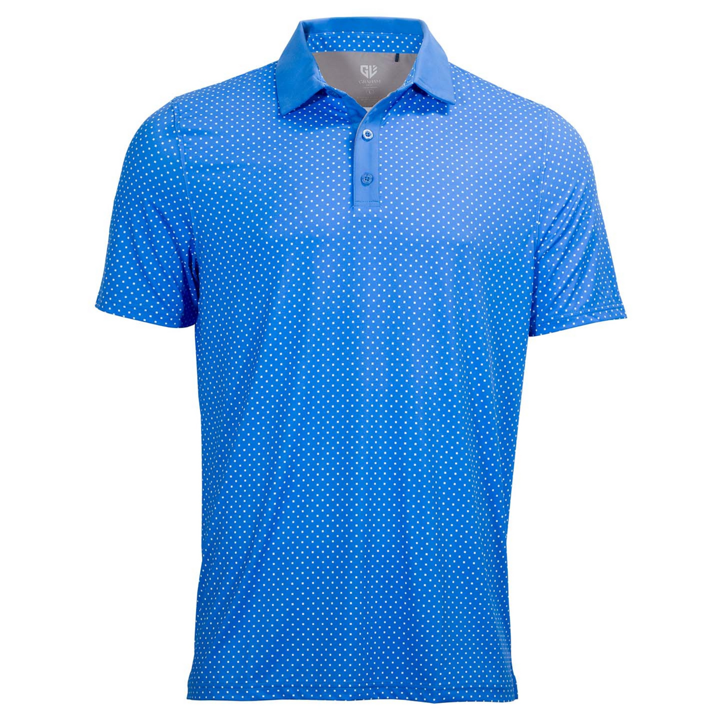Lennox Junior Polo - Bright Blue / White