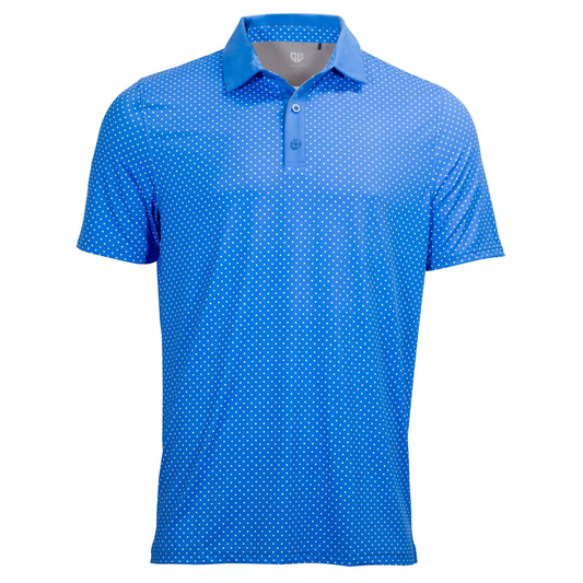 Lennox Junior Polo - Bright Blue / White