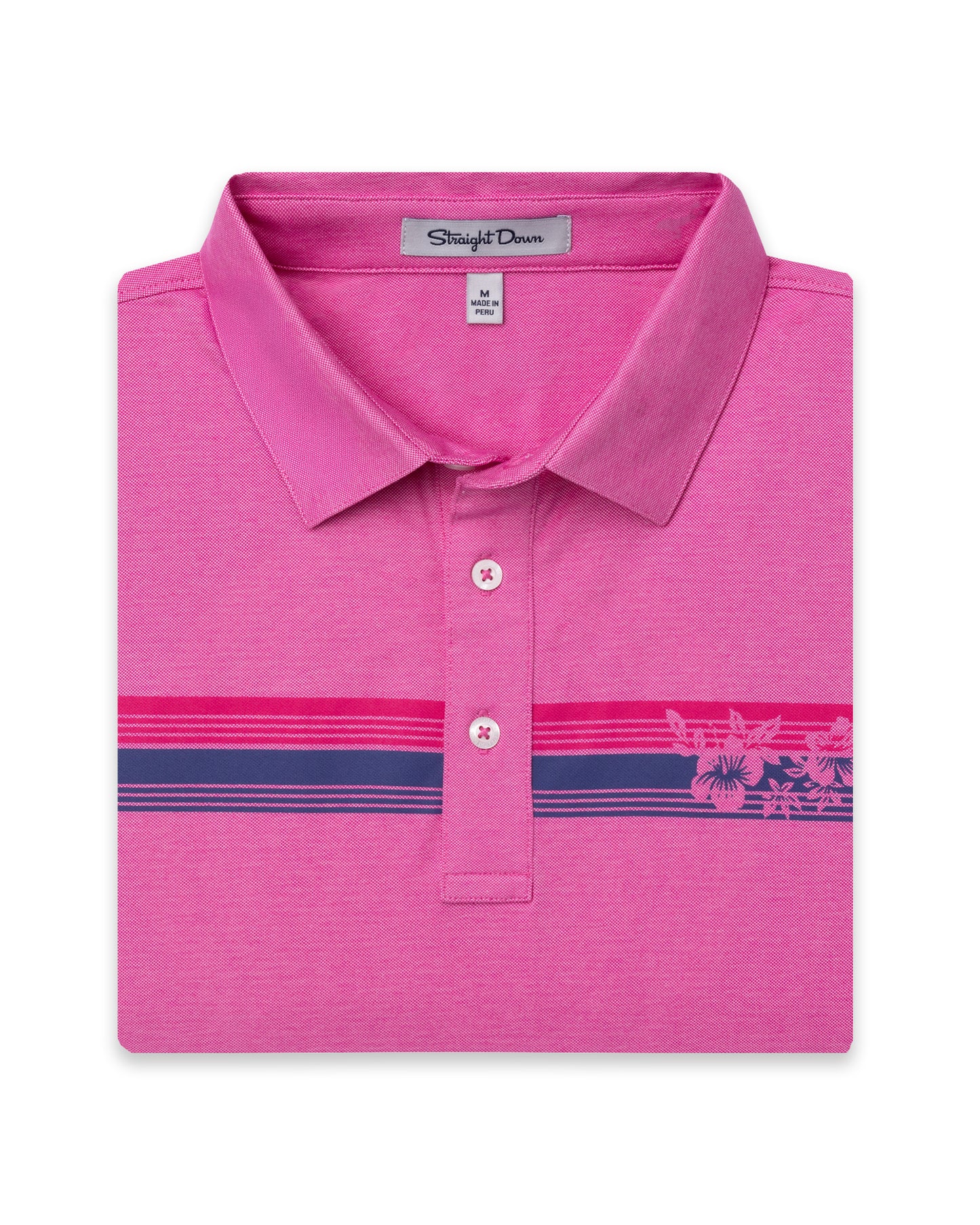 Straight Down Island Stripe Polo