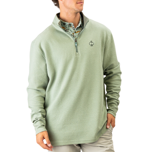 Player Preferred Waffle Knit Pullover - Olive