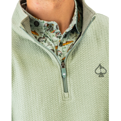 Player Preferred Waffle Knit Pullover - Olive